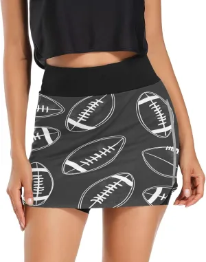 Wildflowers Botanical Ladies Skorts with Pockets High Waisted Womens Tennis Shorts, Mini Skirt