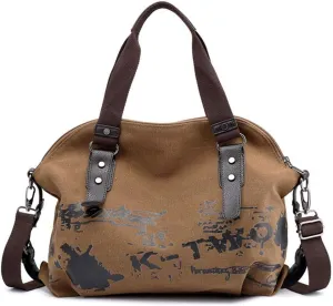 Women Shoulder Bags Casual Vintage Hobo Canvas Handbags Top Handle Tote Crossbody Shopper Bags