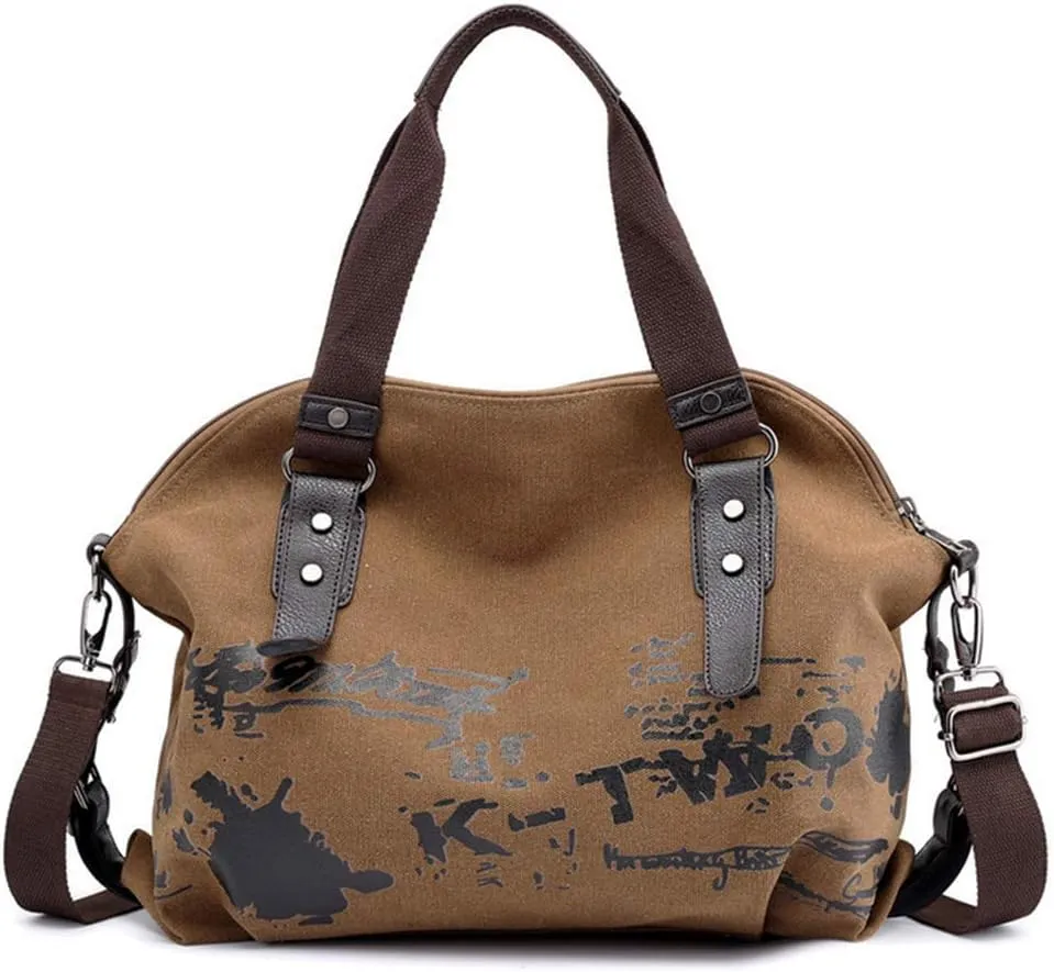 Women Shoulder Bags Casual Vintage Hobo Canvas Handbags Top Handle Tote Crossbody Shopper Bags