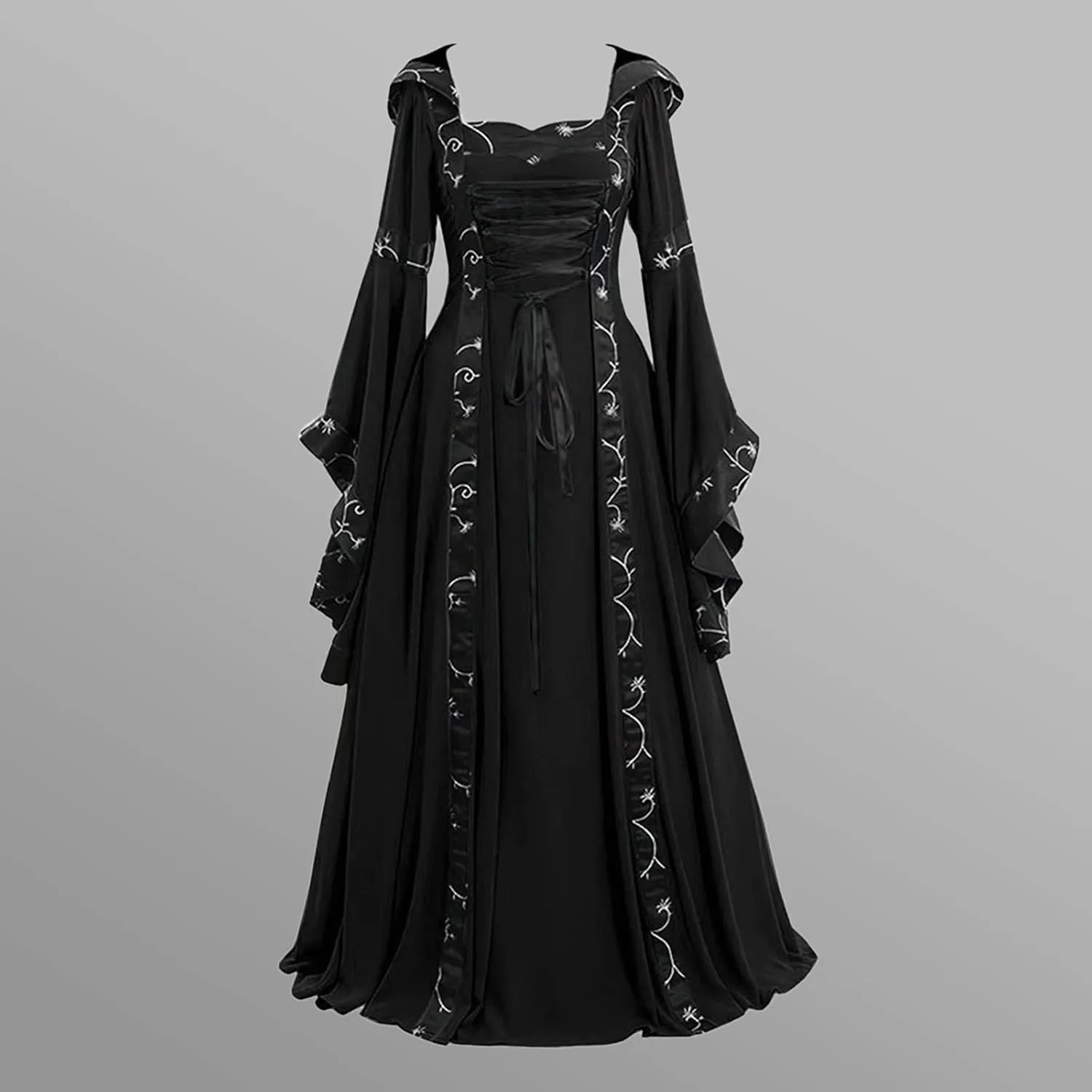 Women's 1950s Vintage Rockabilly Swing Dress Steampunk Medieval Rockabilly Cosplay Victorian Cocktail Party Dress