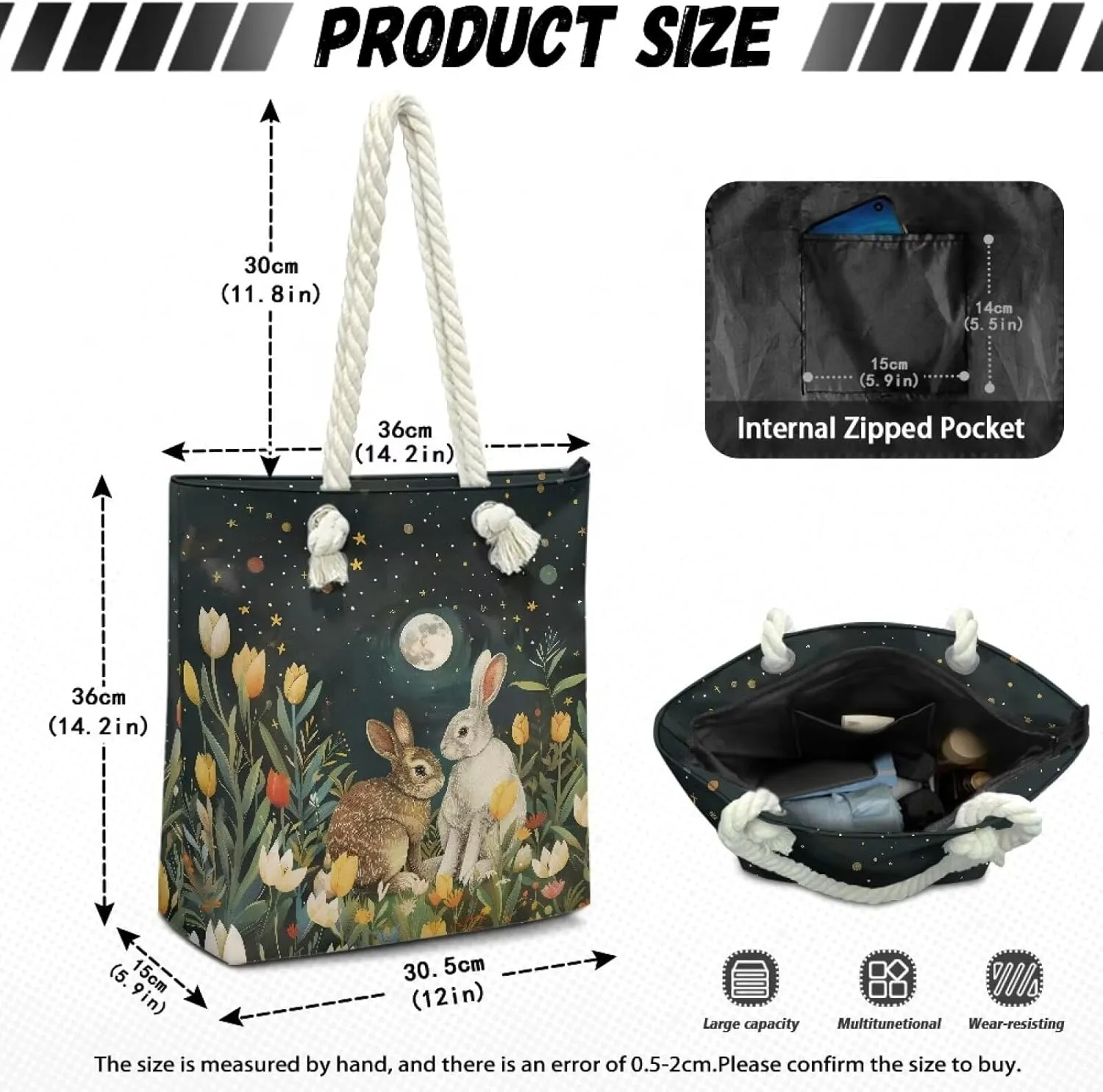 Womens Fashion Tote Bags Soft Crossbody Beach Tote Bags with Zipper for Hawaii Vacation