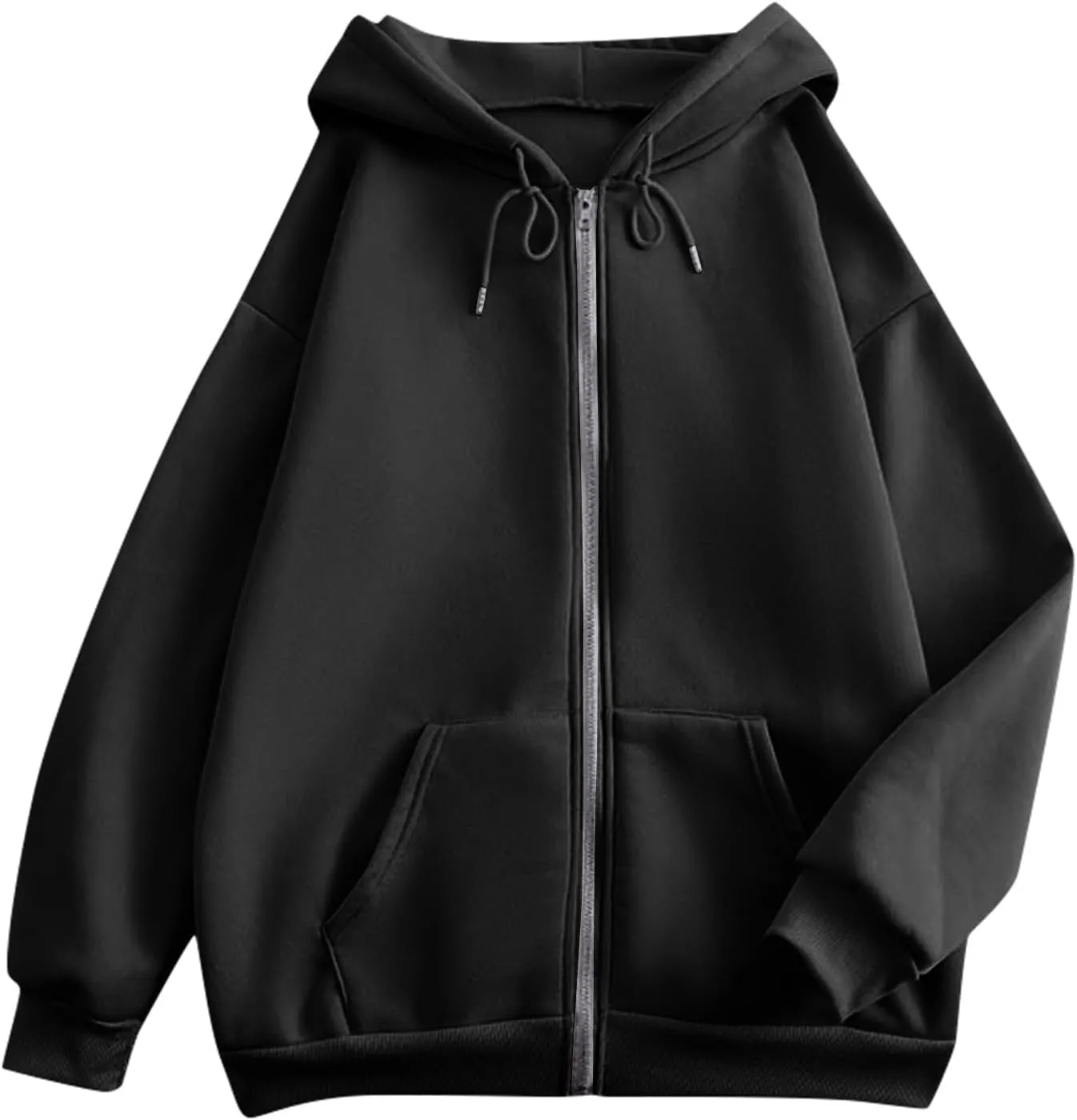 Womens Zip Up Hoodies Light Weight Jackets Womens Long Sleeve Oversized Zip Up Hoodie for Women 2024 Fall Clothes