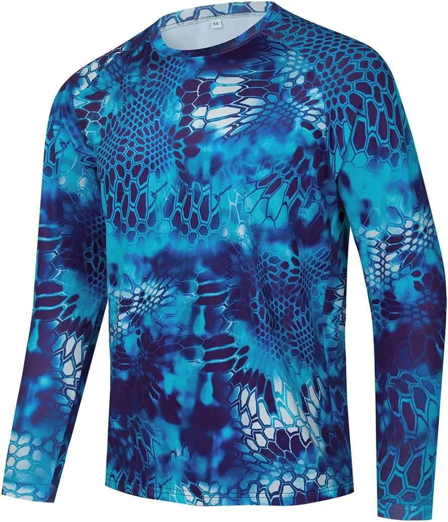 YIBIMOTTO Men's Fashion Fishing Sweatshirts Long Sleeve Running T-Shirts Quick Dry Cooling Outdoor Tee Tops